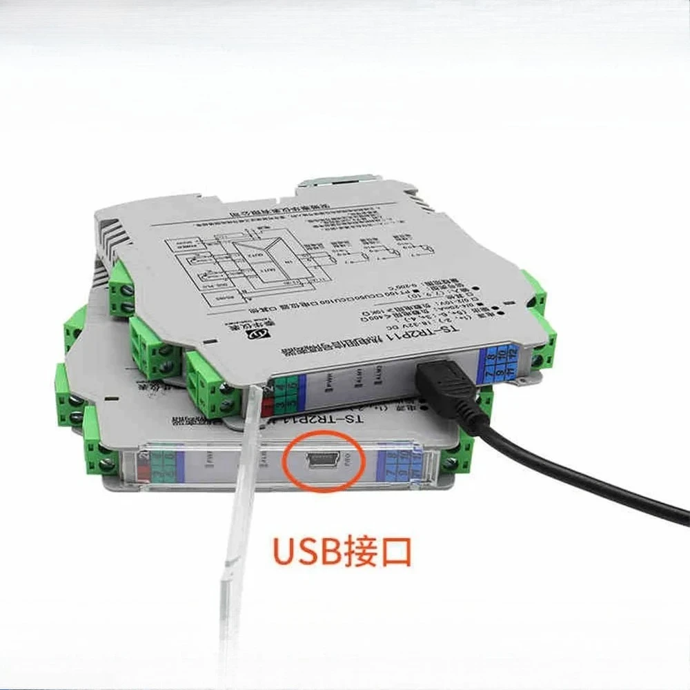 DIN Rail Smart Temperature Transmitter Thermocouple RTD To 4-20mA Isolated Signal Repeater Module