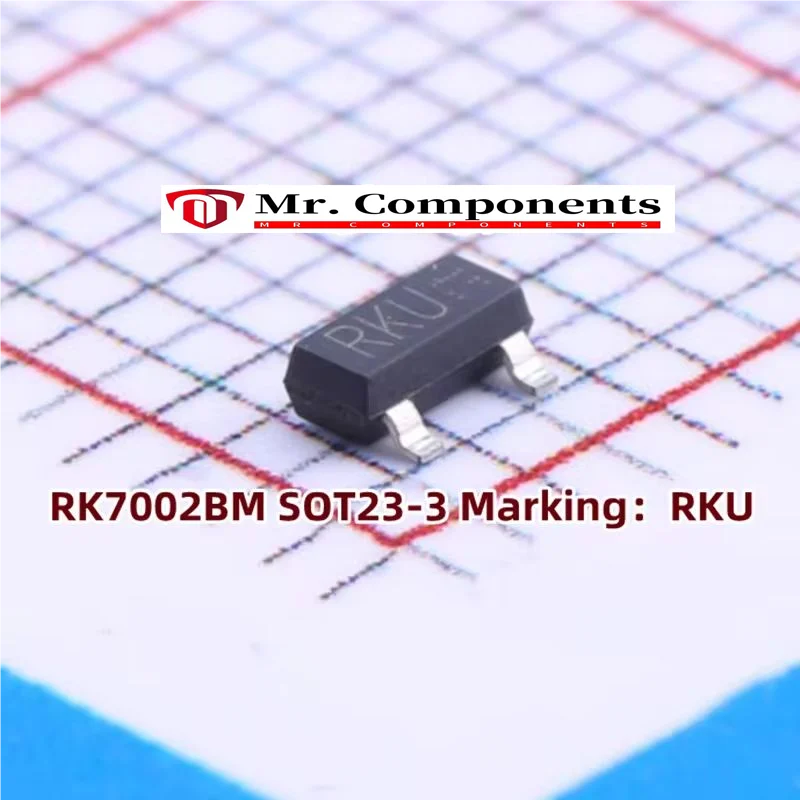 10 Uds RK7002BM RK7002BMT116 SOT23-3 (marcado: RU) Trans MOSFET N-CH Si 60V 0.25A 3 pines nuevo en stock