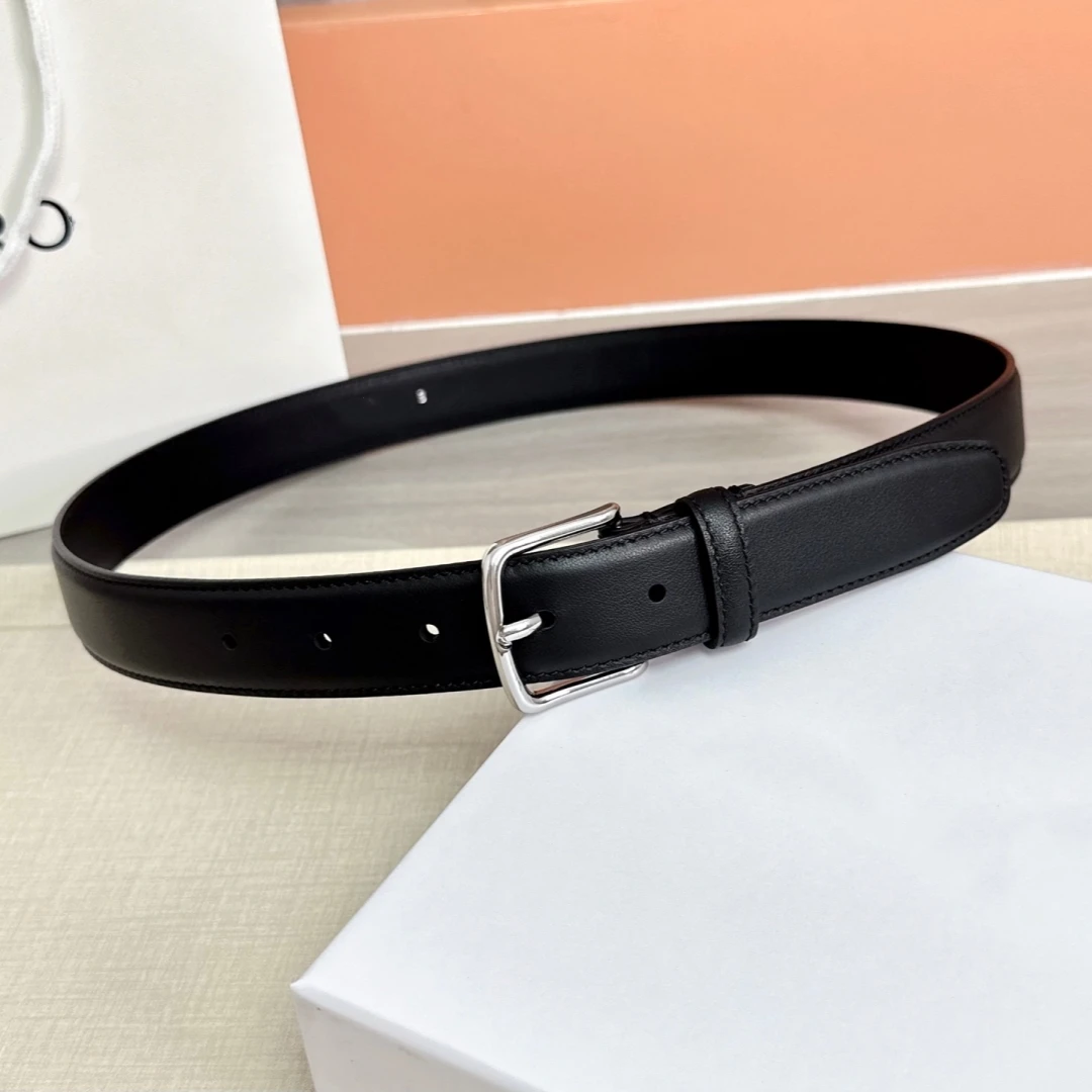 

Top Quality Genuine Leather Belts for Women Fashion Cummerbund Luxury Female Belt Decorative Simple Waist Belt Jeans 3CM