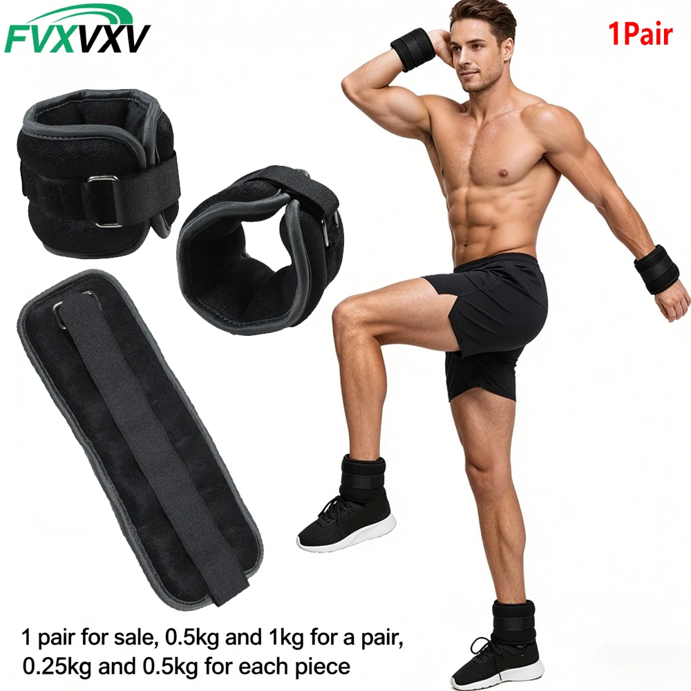1Pair Wrist Weights, Ankle Weights for Women Men,Adjustable Wrist Weighted Bracelet for Home Gym Workout, Running,Yoga, Exercise