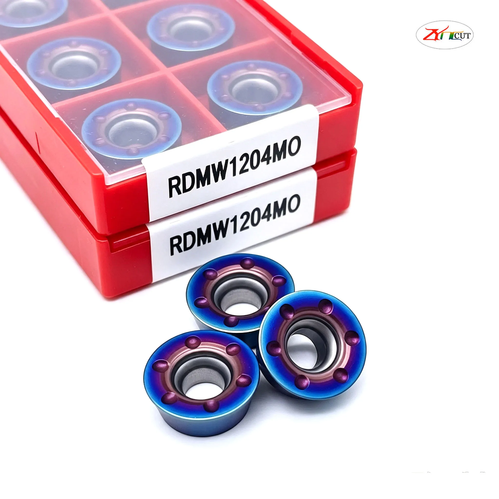 Nano Blue Insert RPMT0802 RPMW1003 RPMT1204 RPMT1606MO High hardness Hard Alloy Blade R4 R5 R6 R8 Round Milling Cutter Insert