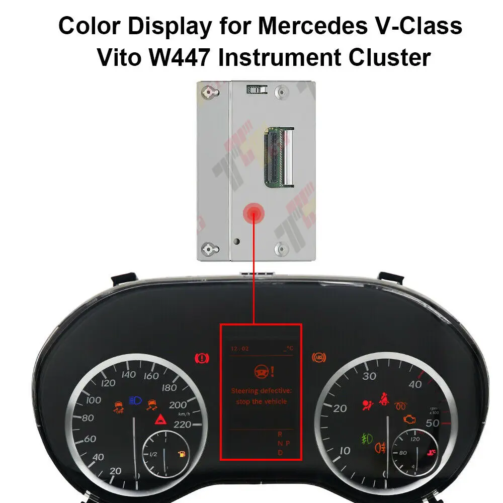 Instrument Cluster Color Display for Mercedes V-Class Vito W447 Speedo Dashboard