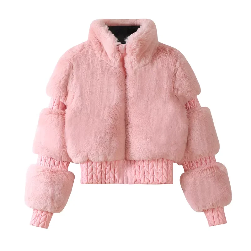 GSOU SNOW Women Ski Jacket Snowboard Faux Fur Slim ski coat Insulated Windproof Outdoor Winter Thick and warm Keep warm -30