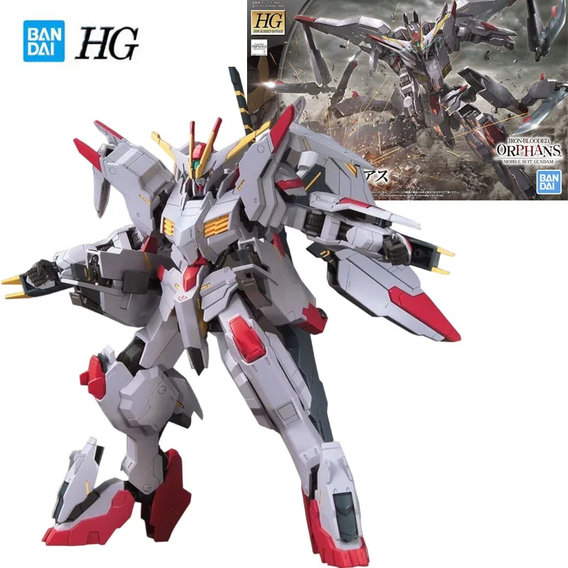 

Bandai Original GUNDAM HG Series Model Garage Kit 1/144 Anime Figure Marchosias Gundam Boy Action Assembly Toy Collection Model