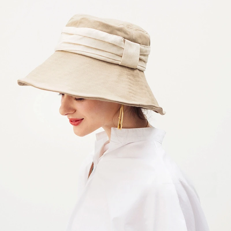 aiurtruutti-cappello-da-pesca-in-lino-primavera-estate-leggero-traspirante-parasole-da-donna-stile-coreano-casual-con-tesa-larga