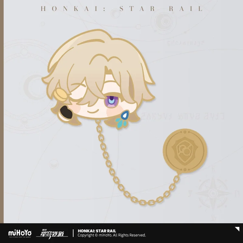 Sunsyea Official Honkai Star Rail Merch From miHoYo Aventurine Ticket Card Brooch Colored Board Doll Anime Collection