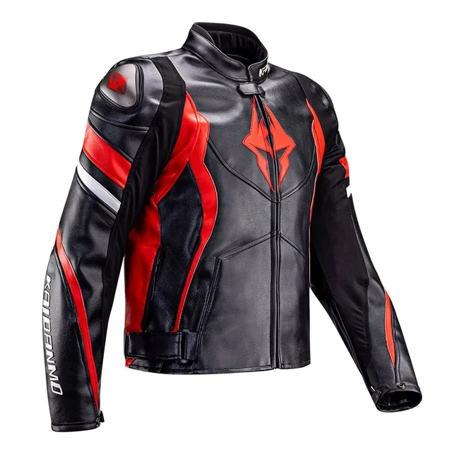 Men's women's Motorcycle Racing Riding Jacket AVRO PU Microfiber Leather Jacket Waterproof Lining