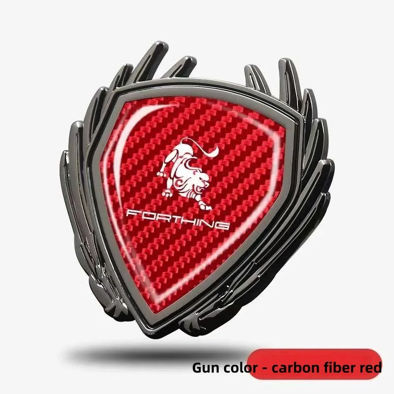 Für Dongfeng Fengxing T5 EVO / Forthing S7 / V9 Metall-Flügel-Emblem-Abzeichen – Seitenfenster-Heckklappen-Autoaufkleber-Dekoration