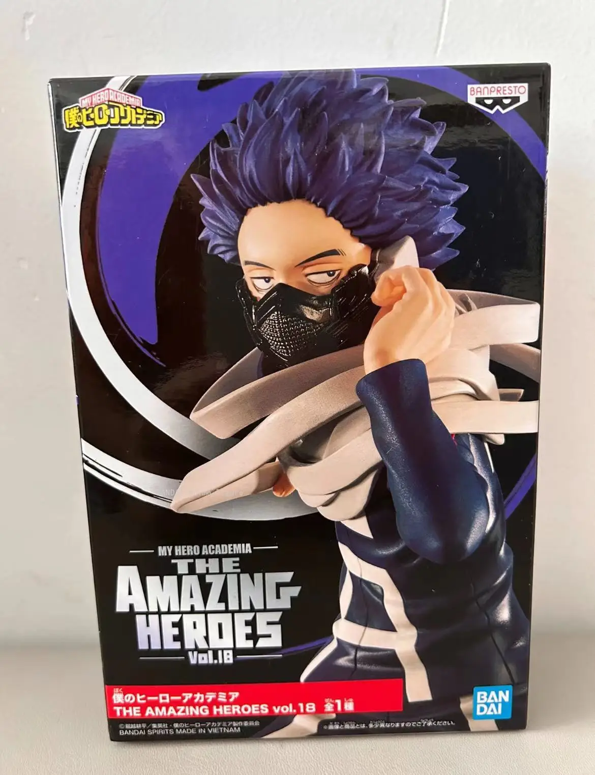 In Stock Original Genuine Bandai Banpresto My Hero Academia Amazing 16cm Shinso Hitoshi Vol.18 Anime Toy Collection Gift Model