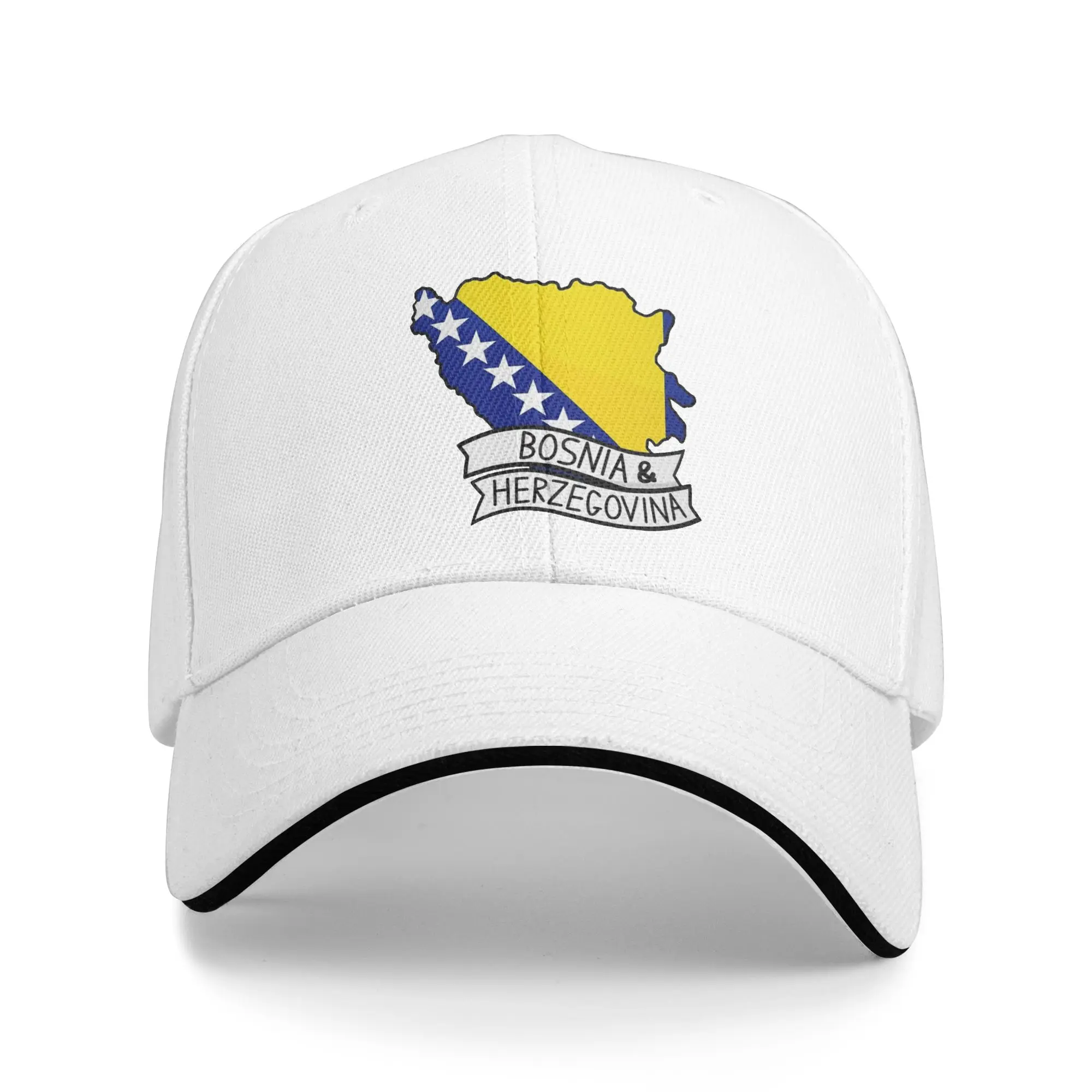 New Arrival Baseball Cap Bosnia and Herzegovina Flag Merch For Men Women Golf Hat Casual  Snapback Hat Gift