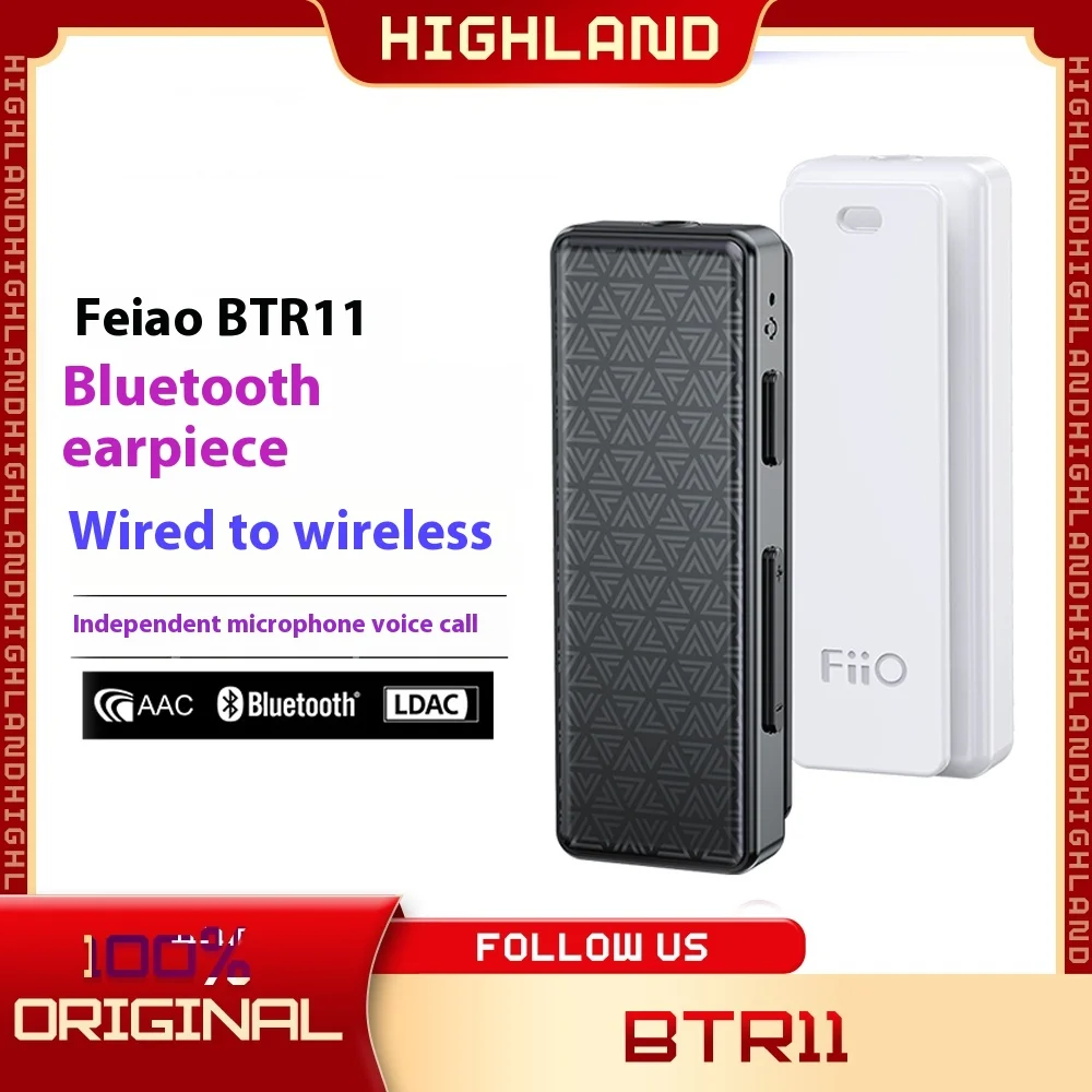 Fiio Btr11 Bluetooth 5.3 Receiver Ldac Audio Headphone  Amplifier Adapter Amplifier Wireless Bluetooth customize With microphone