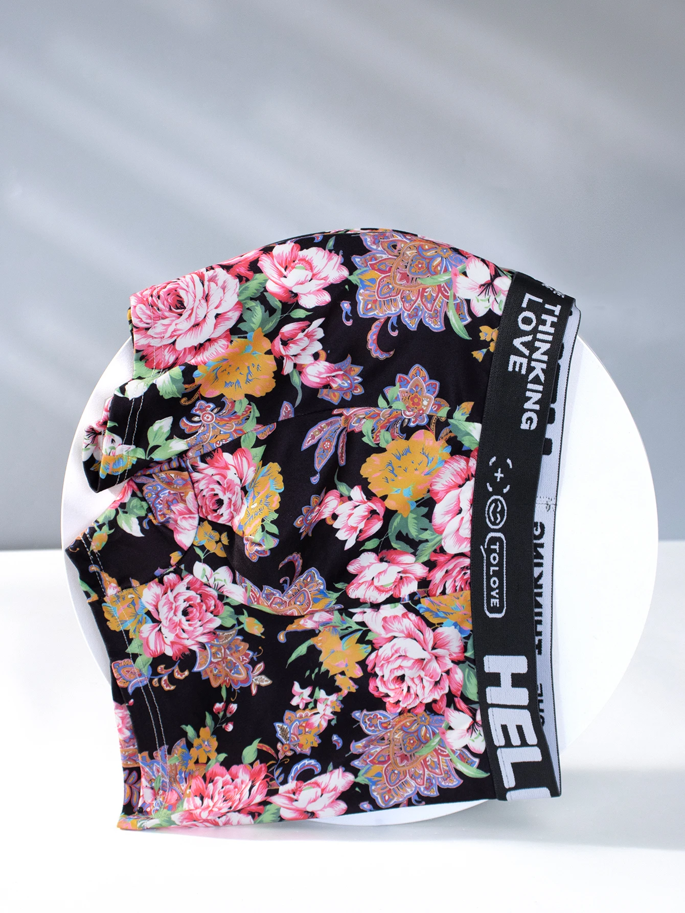 

Мужские трусы с цветочным принтом, удобные шорты-боксеры