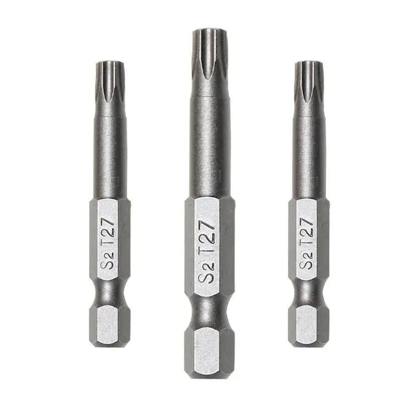 8/11Pcs S2 Torx Screwdriver Bit Set With Bag 1/4'' Shank Hex Wind Drill Head 100mm 150mm Screw Wrench Magnetic Star Hand Tool