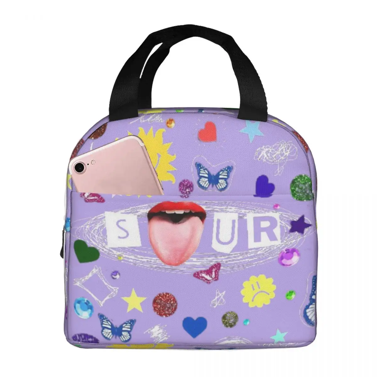 Olivia Vampire Rodrigos Sour Insulated Lunch Bags Thermal Bag Lunch Container Cartoon Dog Leakproof Tote Lunch Box