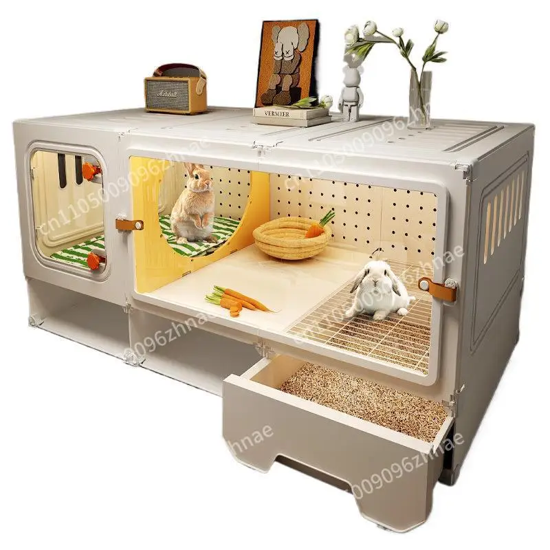 Rabbit Cage Family Villa Extra Large Luxury Transparent View