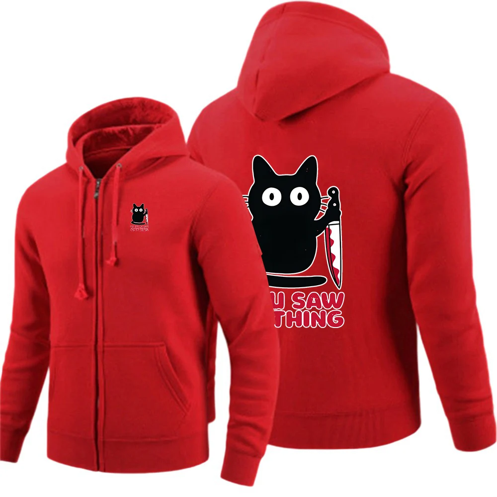 

2025 г., мужские новые весенне-осенние забавные однотонные толстовки с капюшоном на молнии с принтом «Ты тебе, что вы ничего», модная повседневная толстовка с длинными рукавами