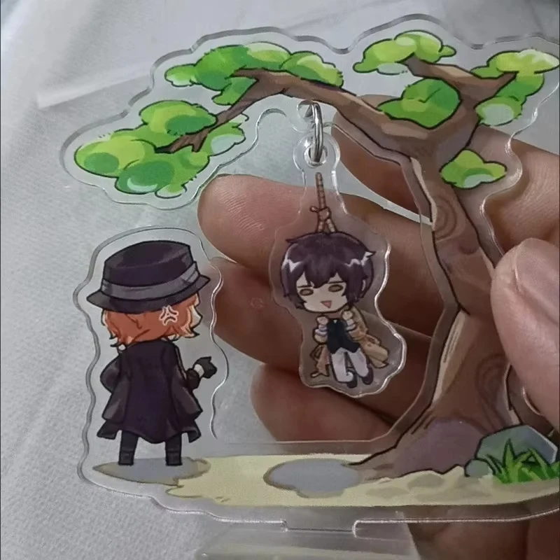 بونغو الضالة الكلاب الاكريليك حامل إعادة إنشاء مروحة يعمل شنق نفسه دازاي أوسامو تمثال ناكاهارا تشويا دمية جمع لعب الأولاد #5