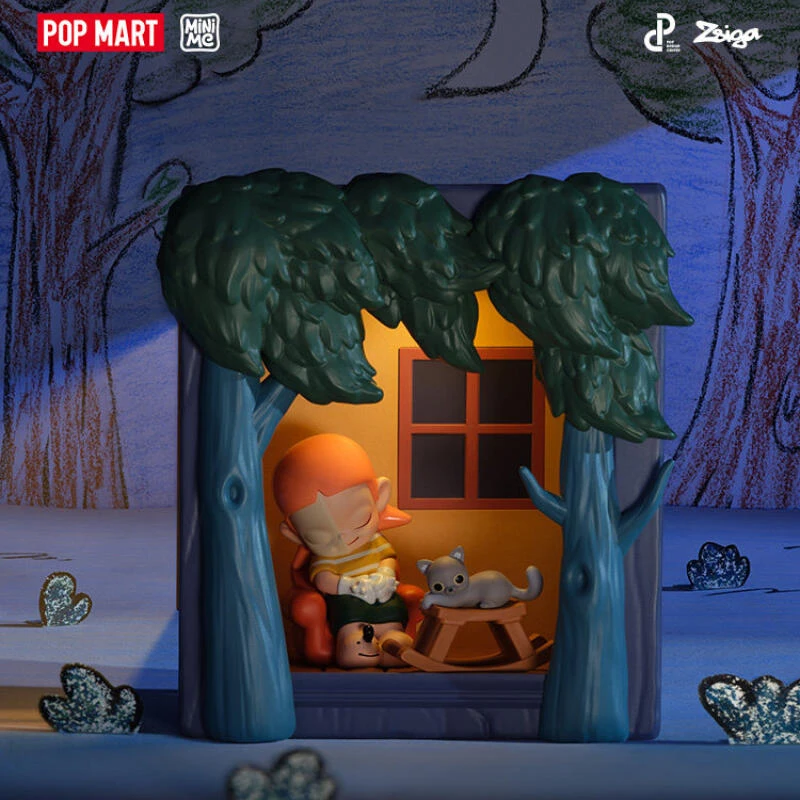 

POPMART Zsiga The Window Series Scene Sets Blind Box Toys Mystery Box Cute Models Anime Action Figur Surprise Birthday Gift