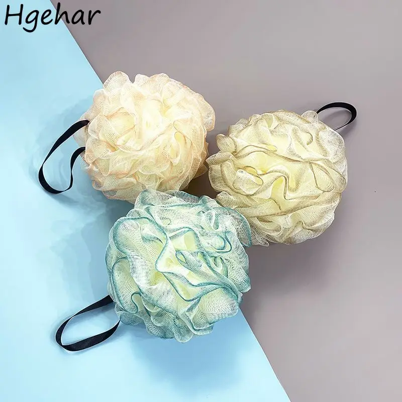 

towels Bath Sponges Portable Durable Shower Mesh Skin-friendly Tender Body Cleaning Scrubbers Hanging Bathroom Brush Ball-shape