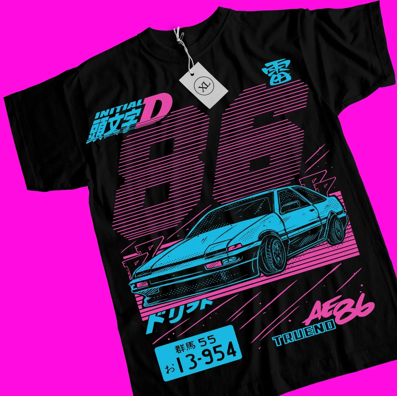 Initial D T-Shirt Itsuki Fujiwara Anime Manga Movie Sport Shirt Tee All Size