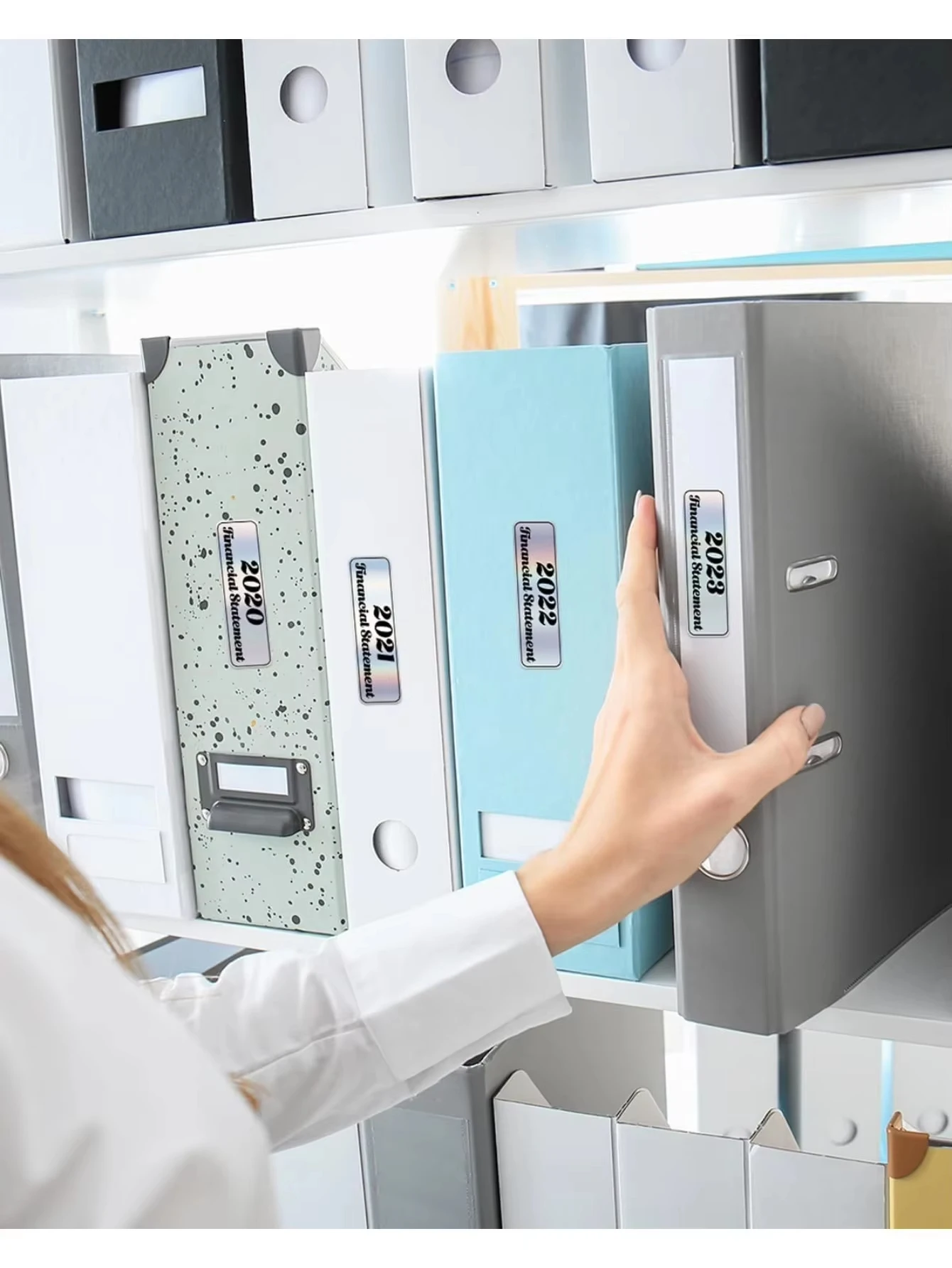 12x40 مللي متر تسميات الليزر الثلاثية الأبعاد الفضة تسميات بريق ملصقات معدنية للهدايا/المكتب/المطبخ Compat Phomemo D30/Q30 الطابعة