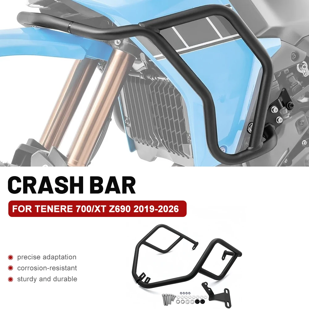 Motorcycle Anti-fall Crash Bumper Engine Frame Guard Protector For YAMAHA Tenere700/XT Z690 2019-2026 Frame Modified Accessories