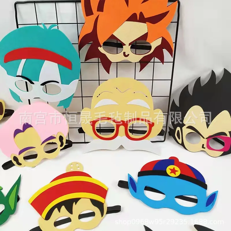 12Pcs/set Dragon Ball Mask Party Decoration Set Birthday Gift Party Halloween Cool Accessories Favorite Ornament for Boy cosplay