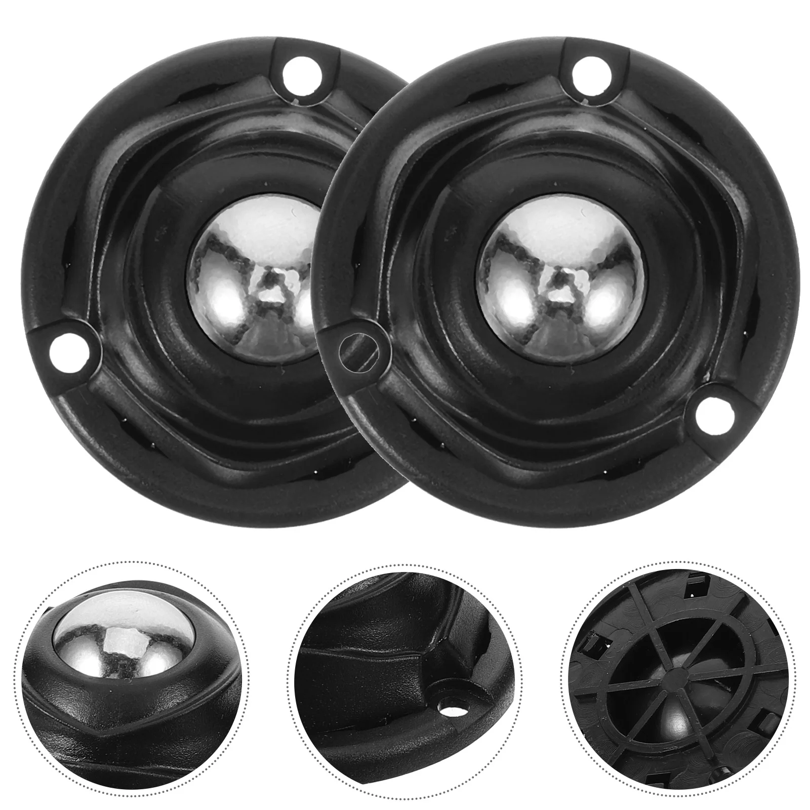4 Pcs Self Adhesive Casters Toy Storage Garbage Lids Trash Bin Wheels Universal