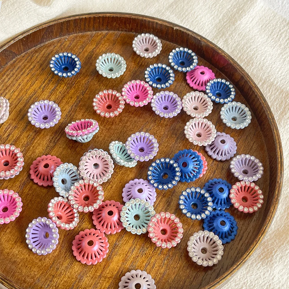 

Cordial Design 21*21MM 300Pcs DIY Beads/Rhinestone Effect/Hand Made/Jewelry Findings & Components/Flower Torus Shape #18959