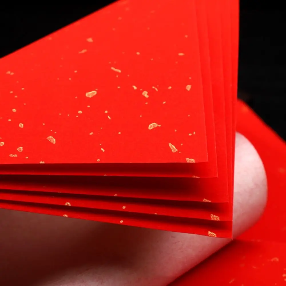 

5 комплектов, утолщенная красная бумага для весеннего фестиваля, узор горячего тиснения, не размазывается, красная бумага Сюань, не легко выцветает