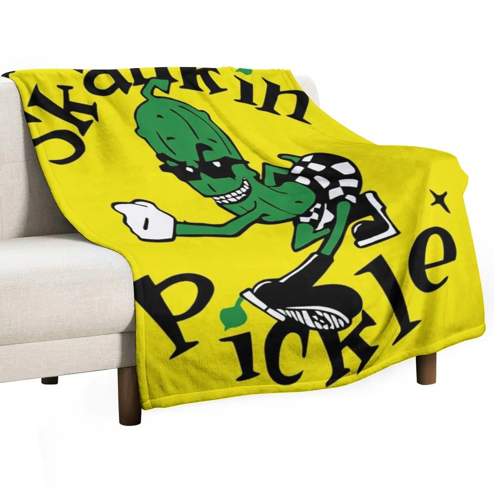 

Skankin Pickle Throw Blanket halloween Decorative Throw for winter Blankets