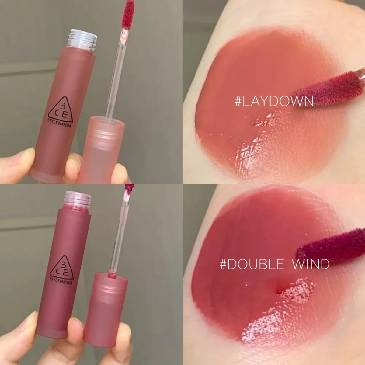 3CE BLUR WATER TINT, สีที่สามา - Lip Tint Korean บทวิจารณ์และราคา