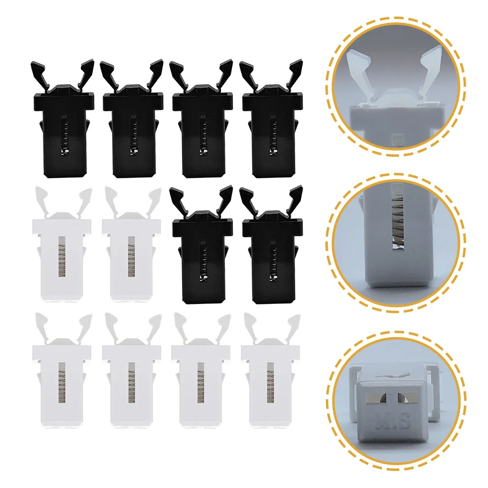 40 Pcs Trash Can Buckle Press Latch Trashcan Push Buttons Hook Replace for Garbage Buckles Plastic