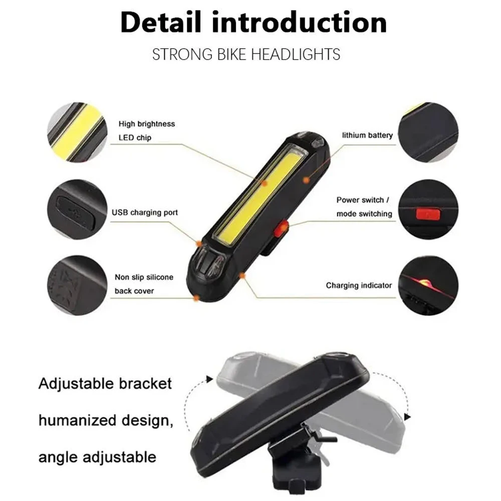 Super Bright Led Bike Rear Light 5 Lighting Modes USB Rechargeable Seatpost Fork Light Safety Warning Bicycle Taillight image 5