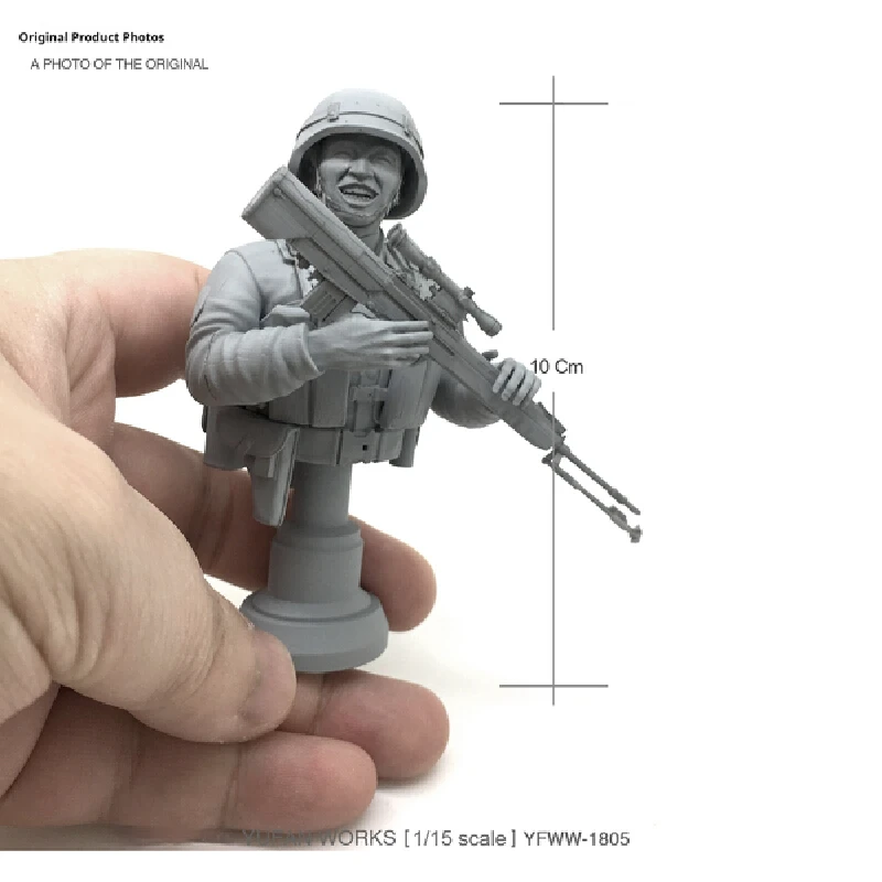 

1/15 Resin Model Figure Chinese Army Soldiers Gk Micro Miniature 3d Printed White Model Toy Unassembled And Unpainted Kit