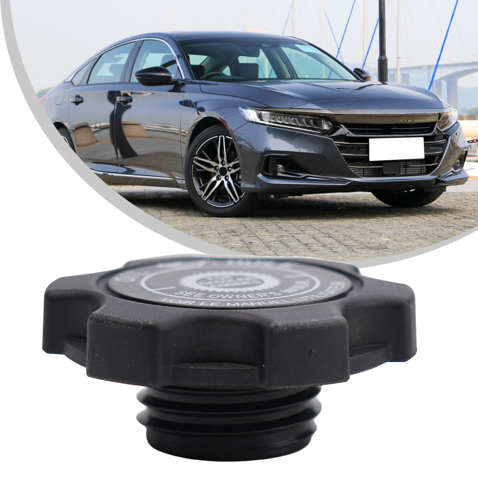 Oil Filler Cap Engine Oil Cap For Honda For Accord Plastic Exterior Fuel Tank Cover Exterior Parts Car High Quality Brand New