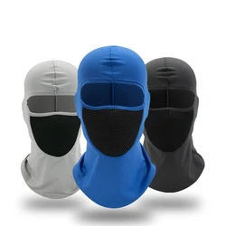 New Cool Lycra Cycling Full Face Mask Cover For Men Women Solid Warmer Beanies Fast-dry Helmet Liner Windproof Ski Balaclava Cap