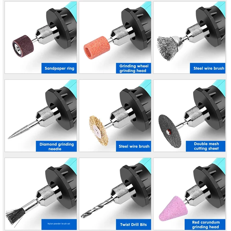 147/262 pz/lotto utensili elettrici Dremel Set di accessori per utensili rotanti adatto per Dremel mini trapano rettifica lucidatura Dremel accessori