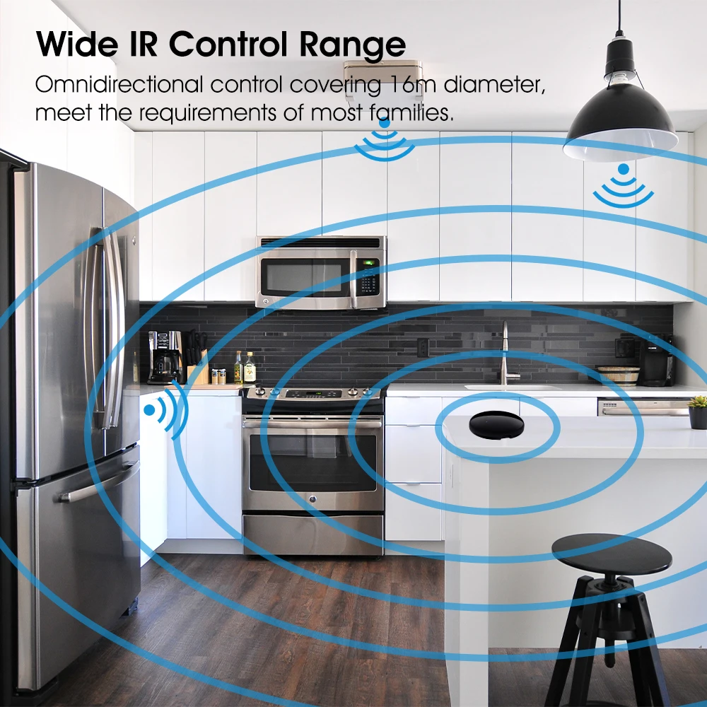 Télécommande Tuya WiFi IR pour climatisation, TV, DVD, AUD, AC, Smart Life Andrea Universal nous-mêmes avec Alexa, Google Home