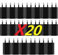 10/20Pcs USB Wall Charger Universal EU Plug Travel 5V/1A Charging AC Adapter Plug For iPhone 14 13 12 11 Plus X XS Max