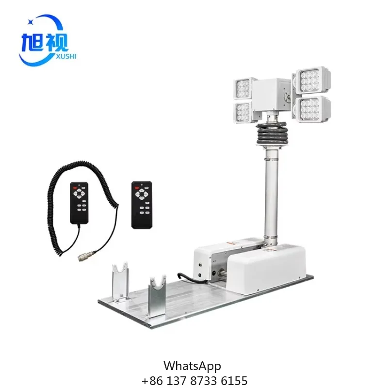 1.8M 4*120W LED FOCUS/FLOOD CAR TELESCOPIC MAST INVERTED TELESCOPIC MAST CAMERA TOWER TELESCOPIC CAMERA FIRE TRUCK MAST