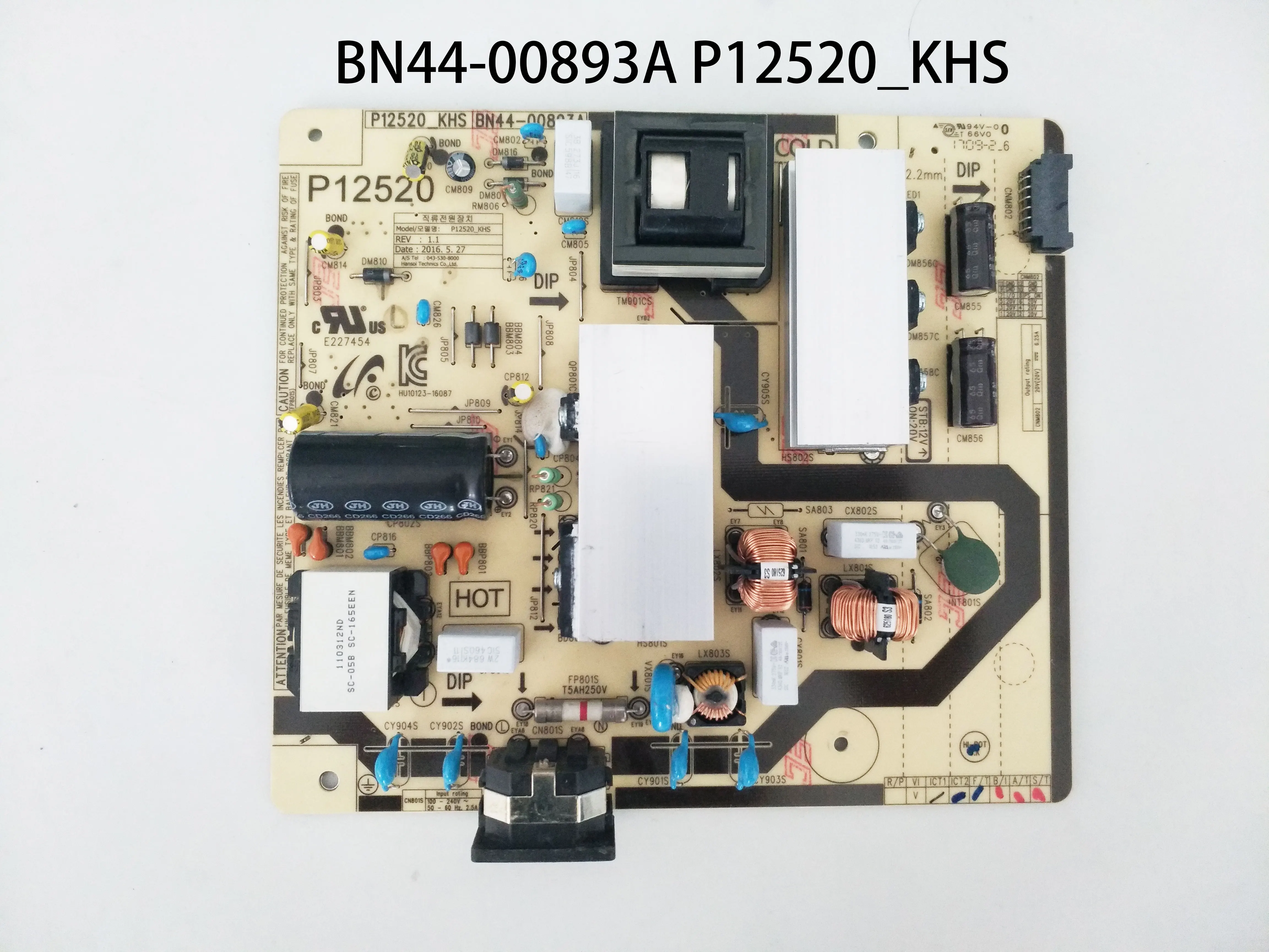 

P12520_KHS Power Supply Board BN44-00893A is for LC34H892WGE LC34H890W LC34H890WJNXZA LC34H890WJNXGO LC34H890WJUXEN TV Parts