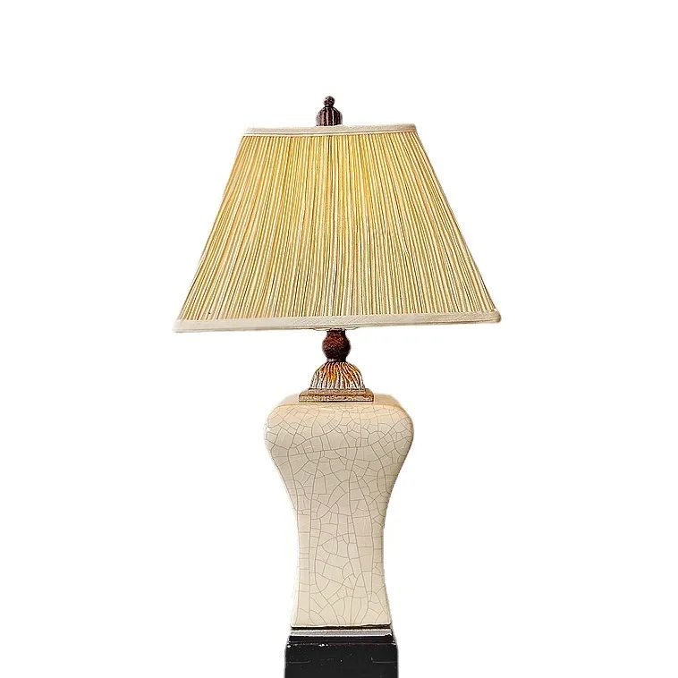 

Simple, American, retro, ice crack, ceramic, desk lamp, villa, living room, hotel, bedroom