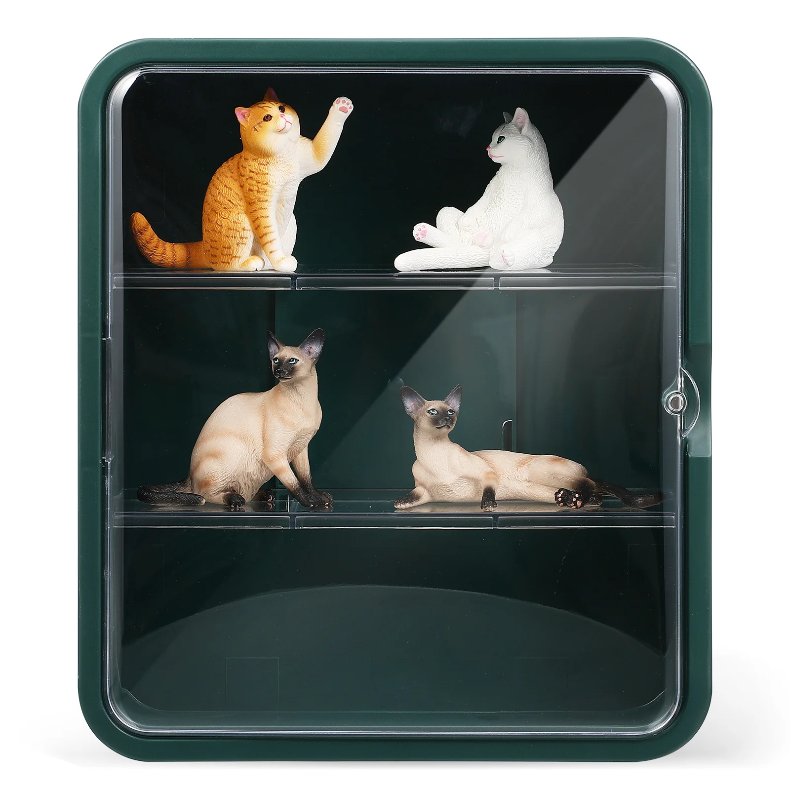 Dustproof Display Stand Case Figurine Figure Storage Rack Statue Plastic Organizer Cabinet Collection