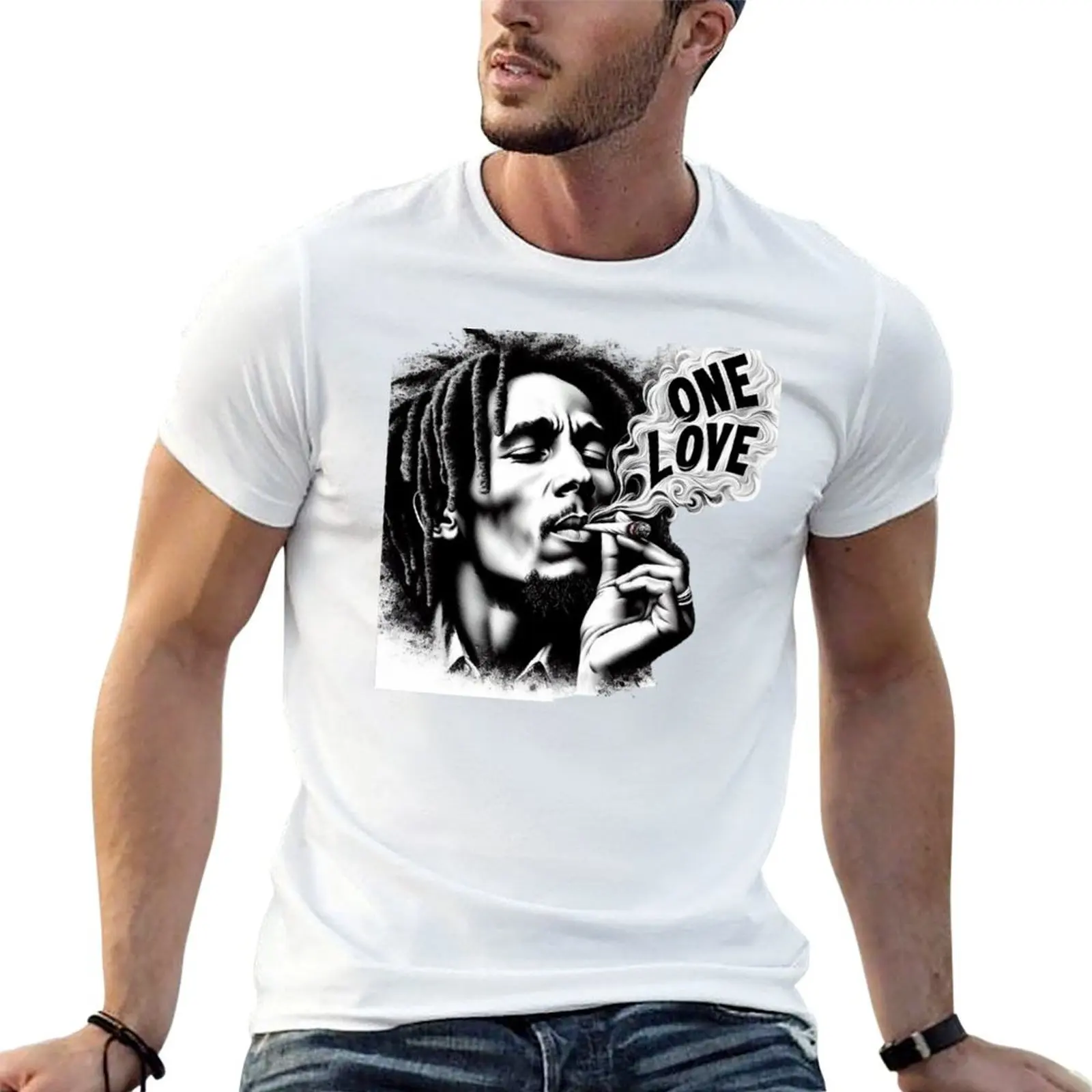 

BOB MARLEY T-Shirt t shirt personalised t shirts for man graphic vintage t shirts for man cotton T-shirt
