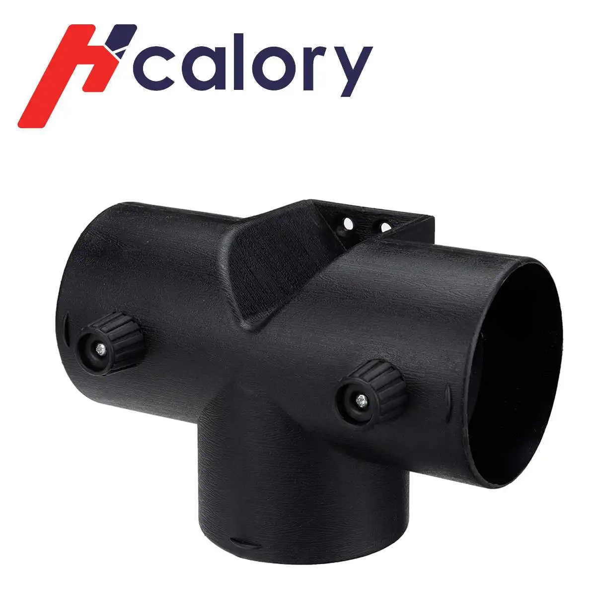 

Hcalory 75mm Adjustable T Piece Outlet Connector w/ Vavle Flap For Webasto Parking Heater