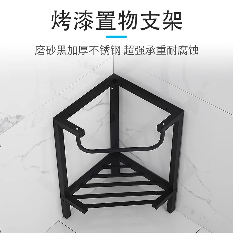Ceramic triangular basin wash basin small apartment bathroom column basin wall corner floor type stainless steel washbasin balco