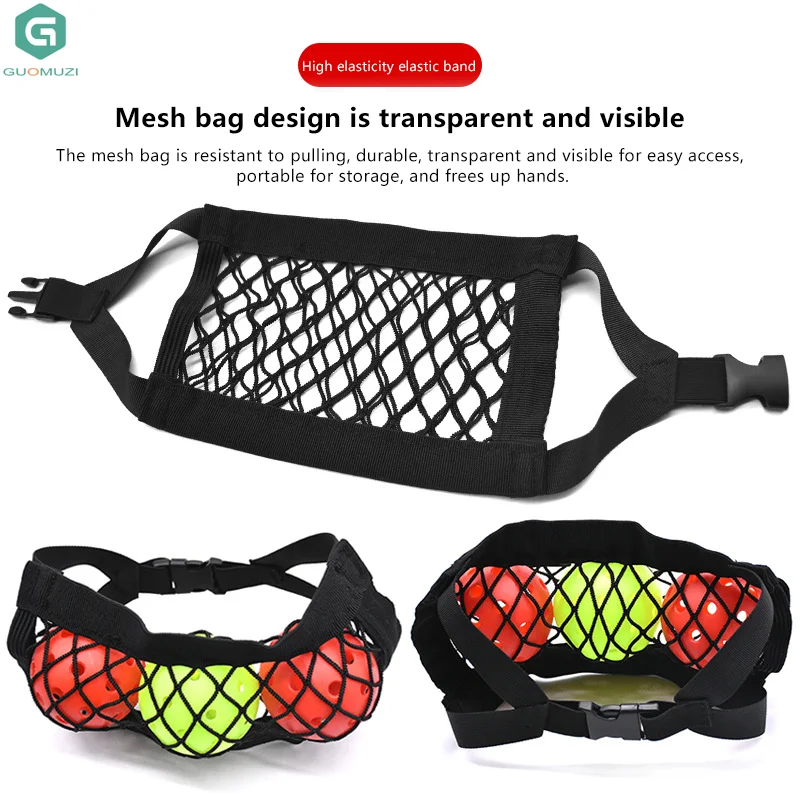 

Портативная сумка для переноски Pickleball, регулируемая фиксация, 3 шарика, сетчатая сумка для весла Pickleball, прочная легкая сумка для хранения Pickleball