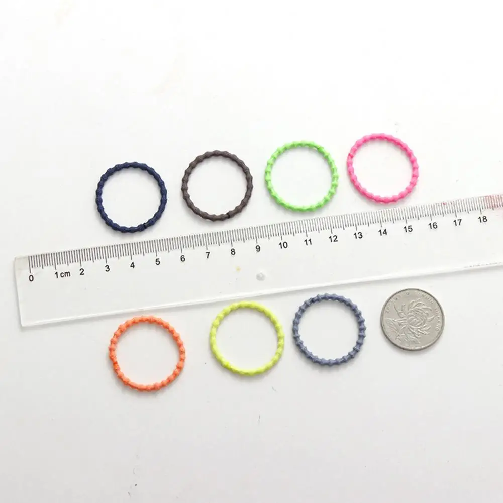 Excellent Hair Scrunchies 3cm Colorful Multicolor Ponytail Holders Rubber Bands  Hair Bands Comfortable