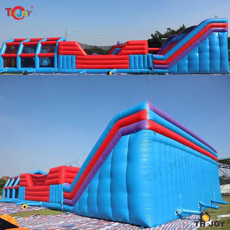 Castillo de rebote inflable gigante para exteriores, trampolín multifunción para Parque interior, 24x14m